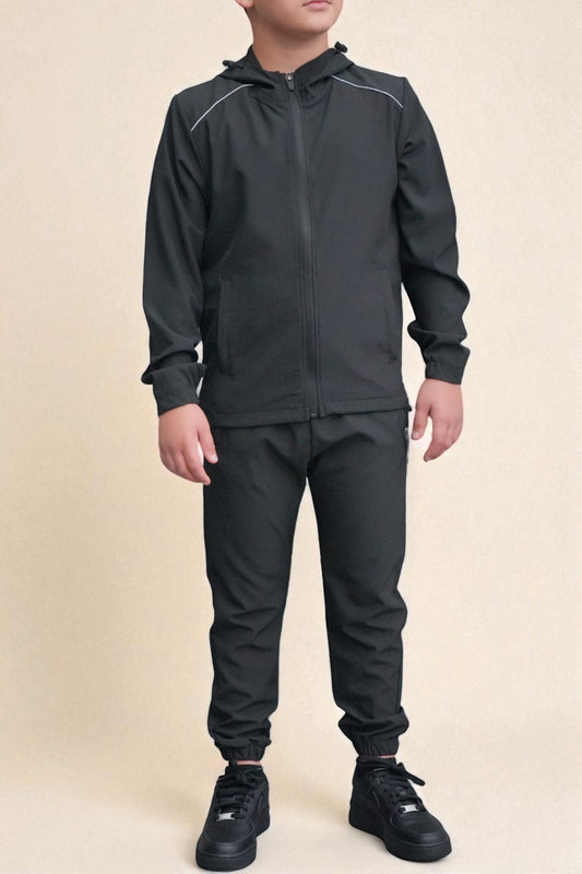 Asher Prime Tracksuit in Black