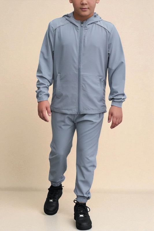 Asher Prime Tracksuit in Dusty Blue