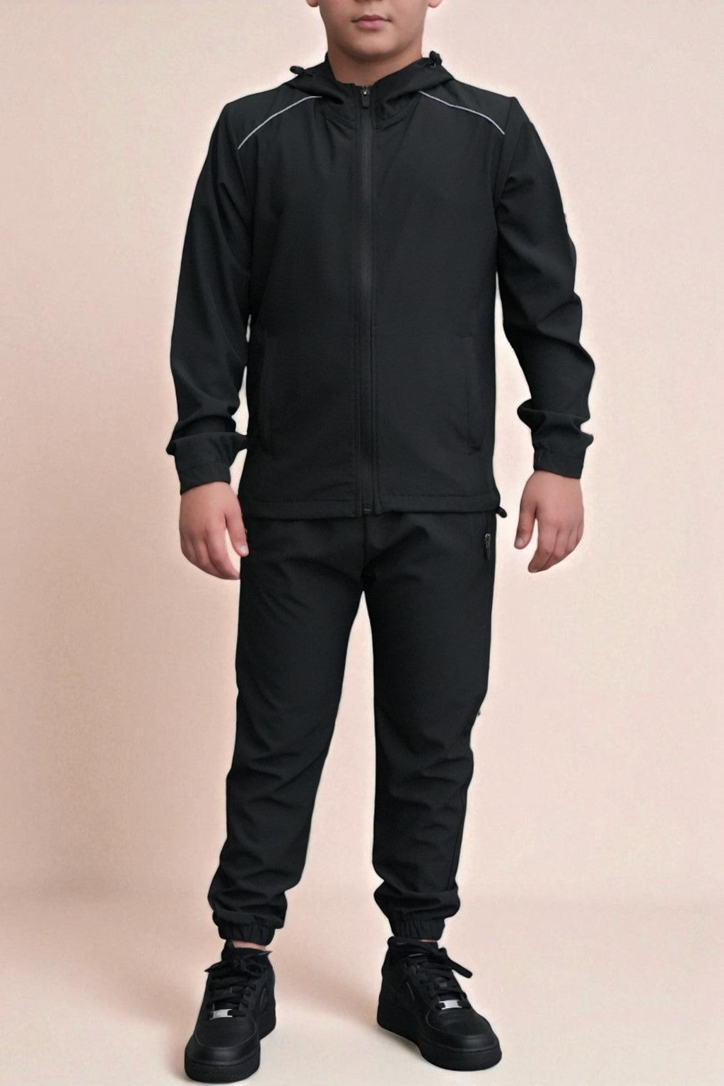 Asher Prime Tracksuit in Black