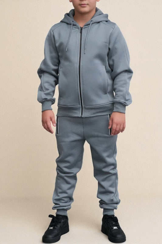 Ethan Elite Tracksuit  in Silver grey