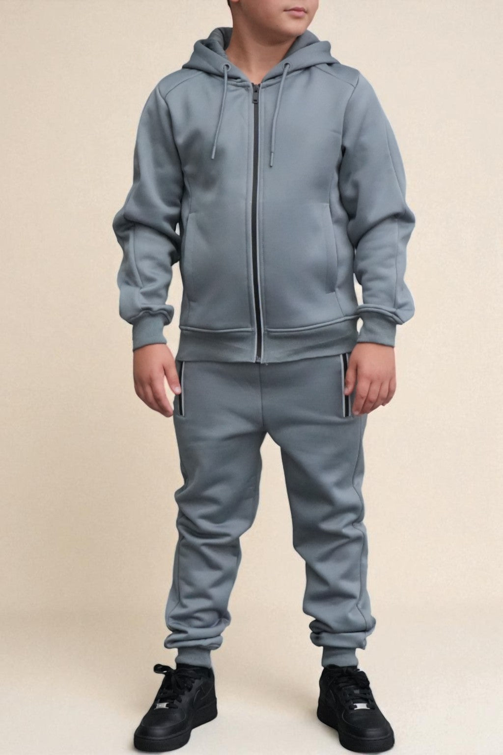 Ethan Elite Tracksuit  in Silver grey
