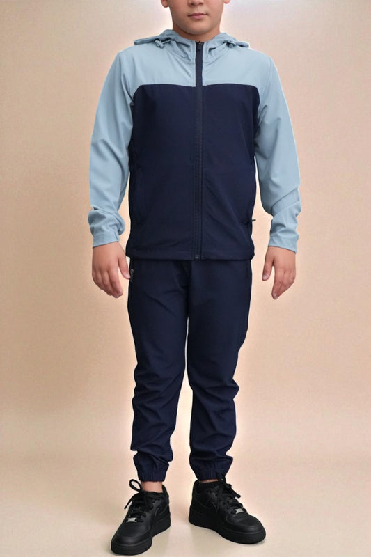 Rory Luxe Tracksuit in Light Blue/Dark Blue