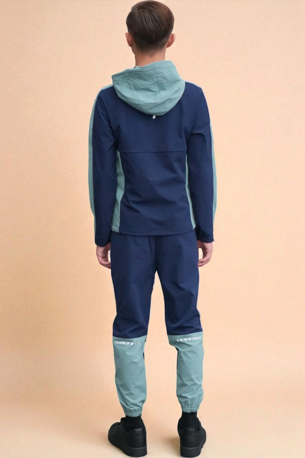 Leo Urban Tracksuit in Light Blue and Navy