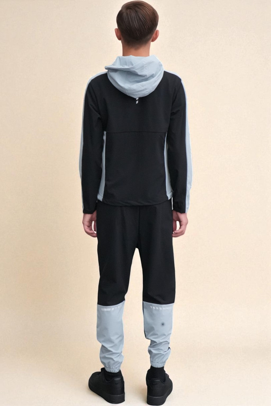 Leo Urban Tracksuit in Sky Blue and Black