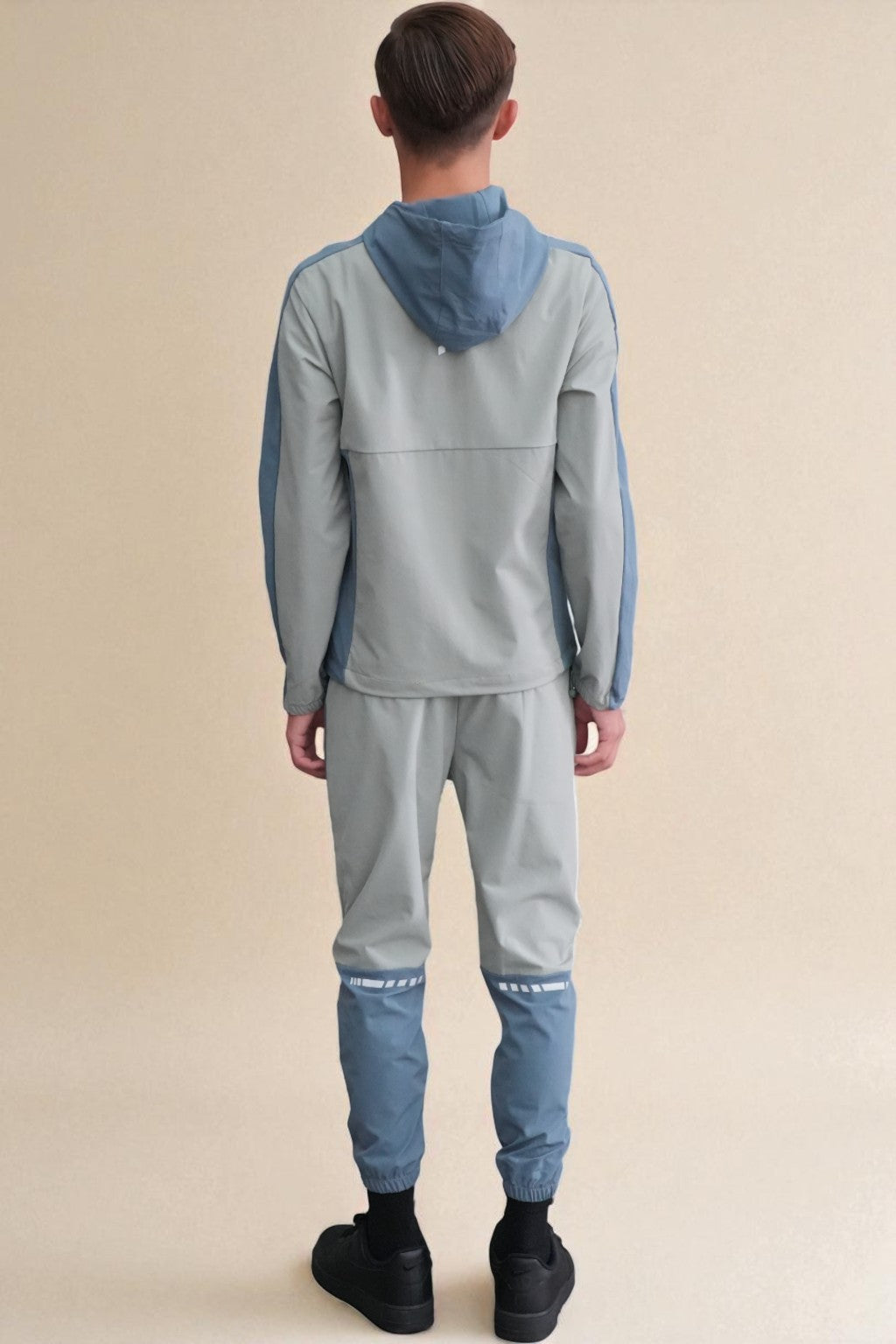 Leo Urban Tracksuit in Denim and Light Green
