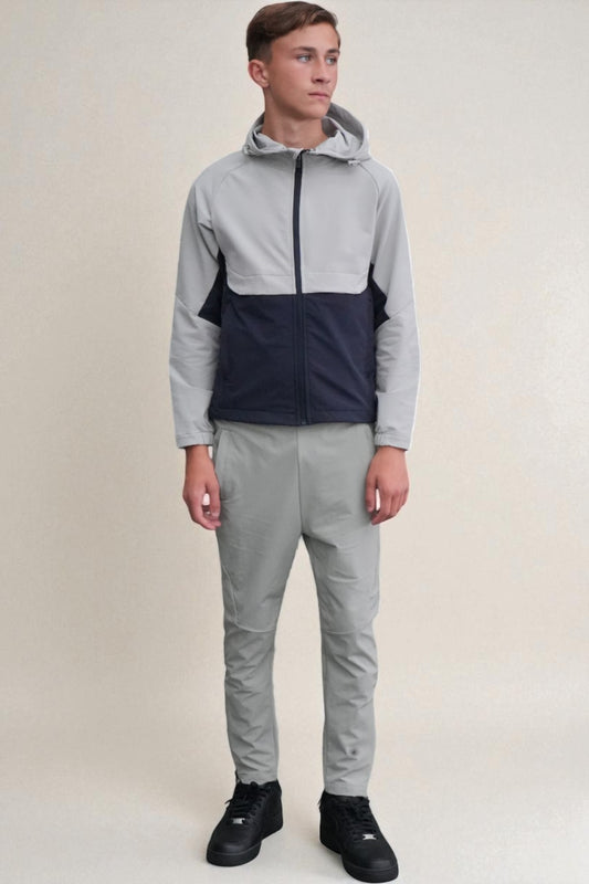 Cole-Signature-Tracksuit-in-Grey and Navy