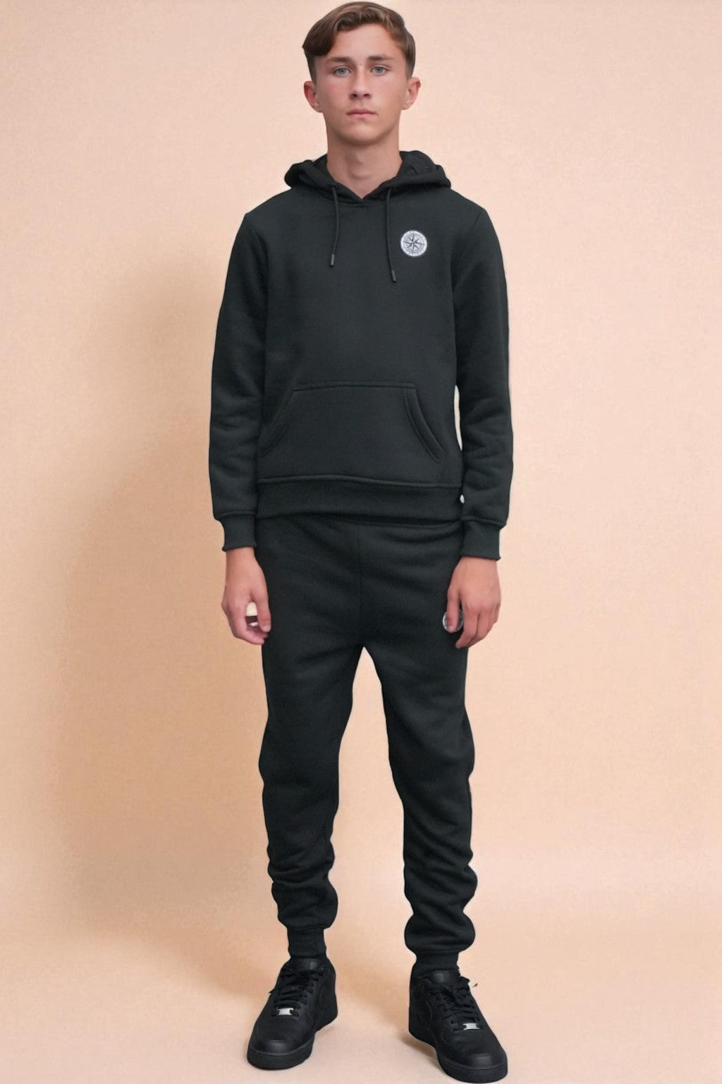 Theo Elite Tracksuit in  Black