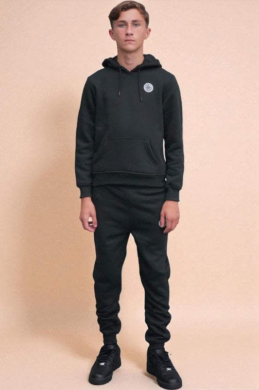 Theo Elite Tracksuit in  Black