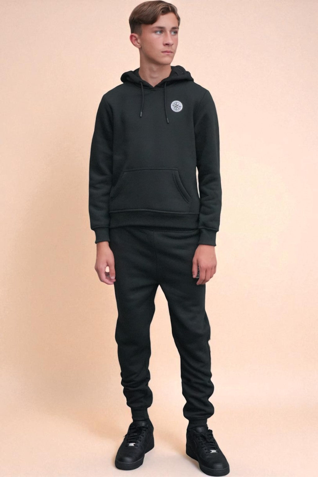 Theo Elite Tracksuit in  Black