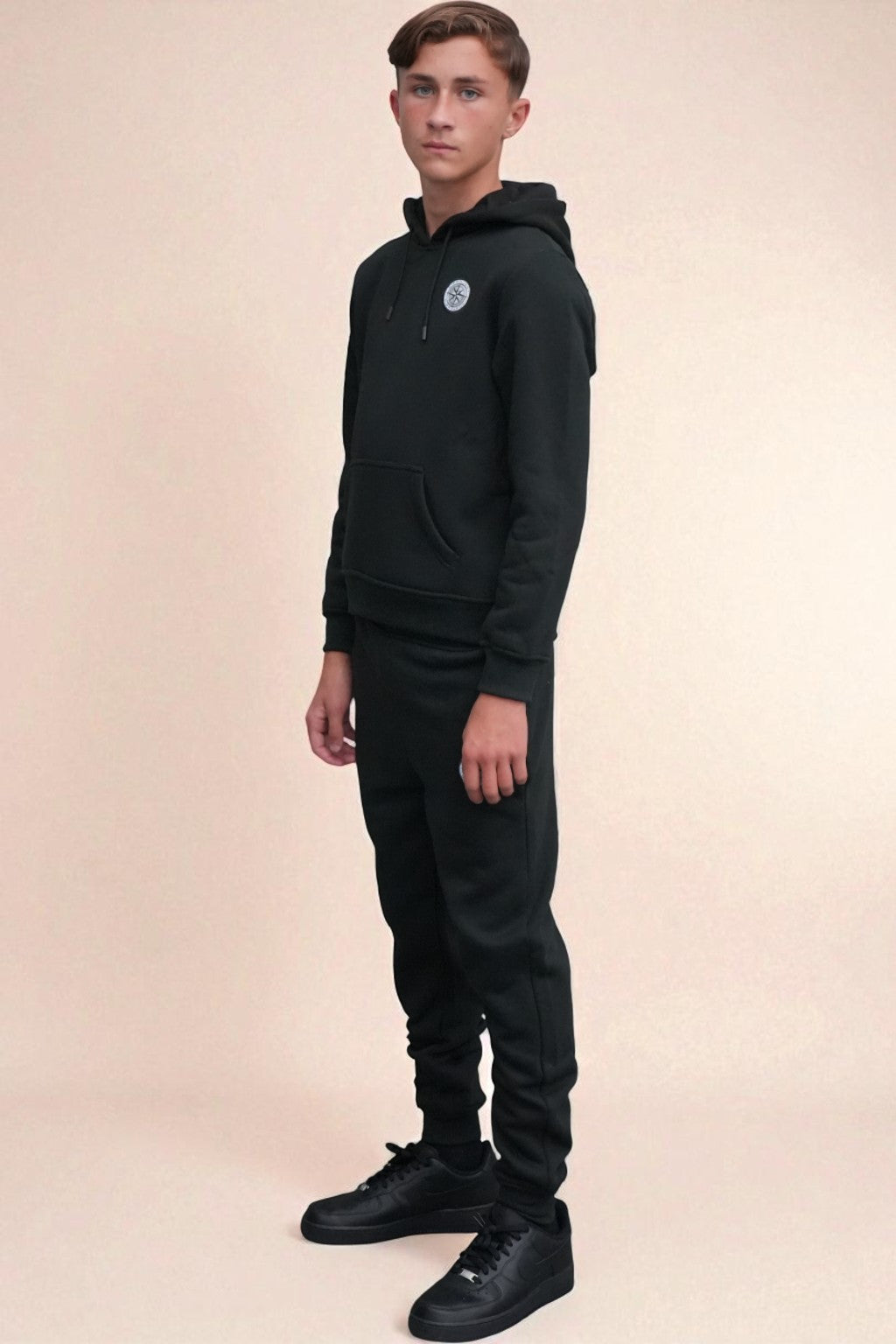 Theo Elite Tracksuit in  Black