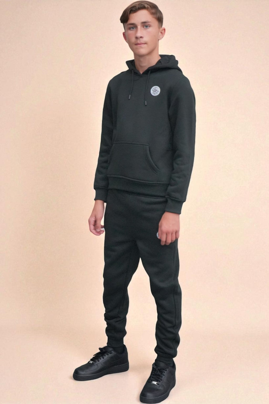 Theo Elite Tracksuit in  Black