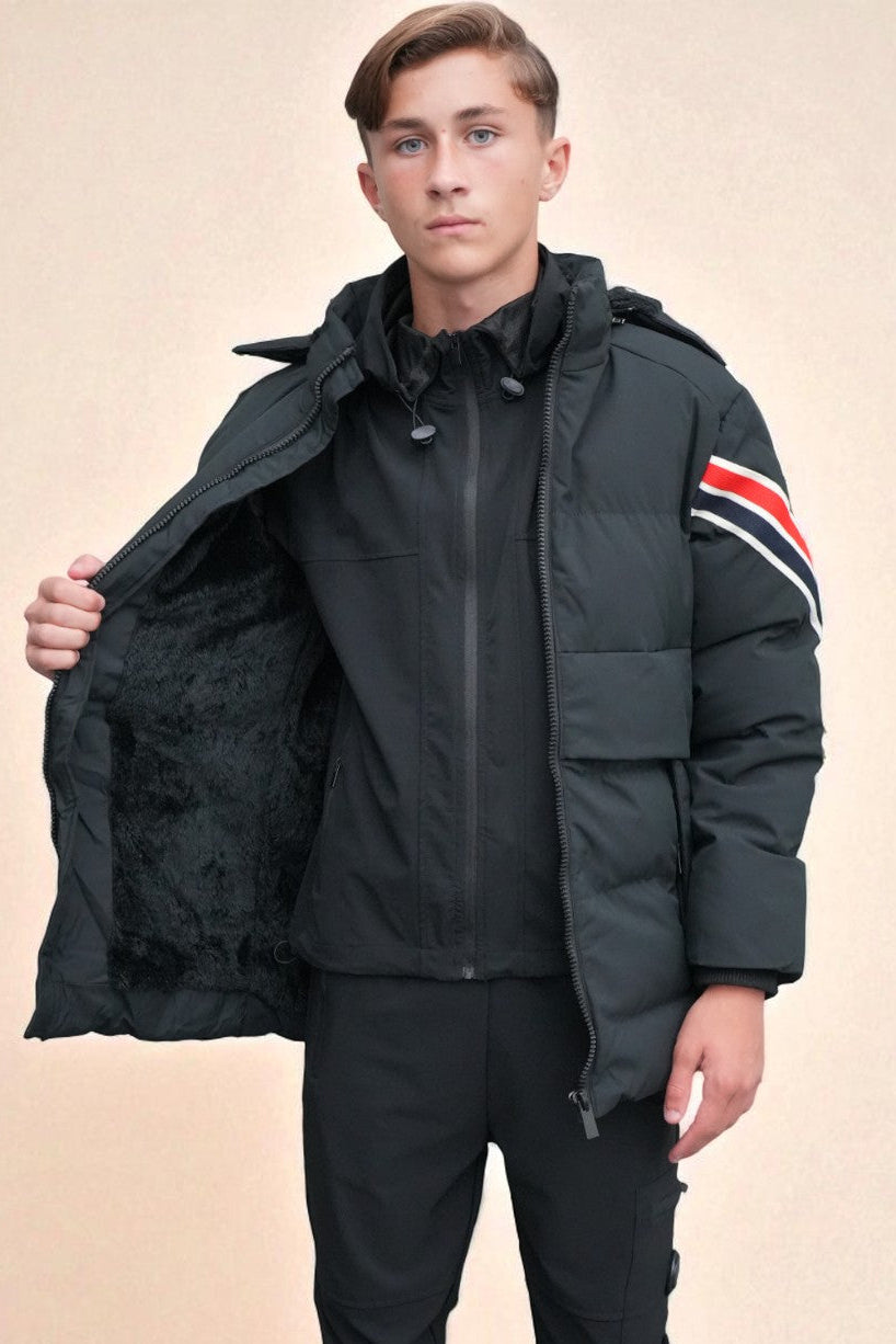 Liam Luxe Jacket in Black