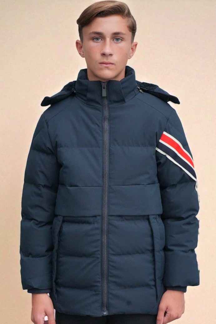 Liam Luxe Jacket in Navy